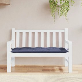 Cuscino Panca Giardino Blu Marino 120x50x7cm İn Tessuto Oxford /