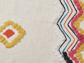 Coperta cotone multicolore 130 x 180 cm MORENA Beliani