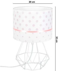 Lampada per bambini PIKKI 1xE27/60W/230V rosa
