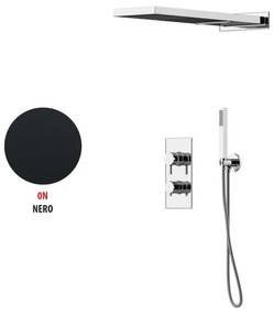 Kit incasso doccia Soffio c/GBOX nero