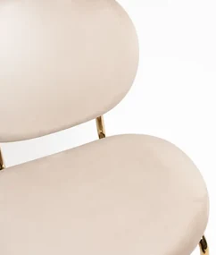 Sedie Lenor Golden Velluto - Beige