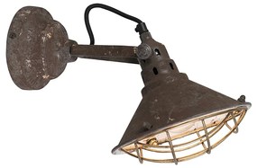Lampada da parete e soffitto vintage marrone inclinabile - Barrack