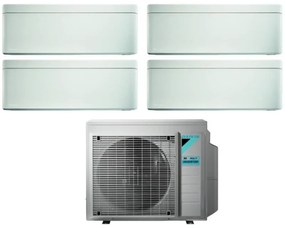 Climatizzatore Condizionatore Daikin Bluevolution Quadri Split Inverter serie STYLISH WHITE 5+5+7+12 con 4MXM80N R-32 Wi-Fi Integrato