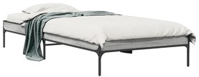 Giroletto Grigio Sonoma 75x190cm İn Legno Multistrato E Metallo /