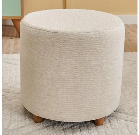 Pouf KIMA Ø 40 cm crema