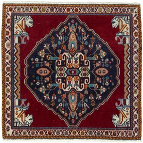 Shiraz Tappeto 70 x 70 Rosso (Iran) Annodato A Mano