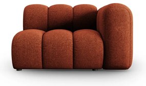 Divano componibile color mattone (con penisola a destra) Lupine – Micadoni Home