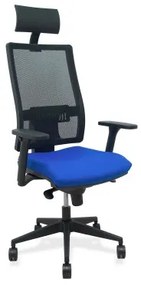 Sedia Ufficio con Poggiatesta Horna PC B3DR65C Azzurro