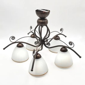 Brilagi - Lampadario a plafone LED ANTICO 5xE27/60W/230V patina di bronzo