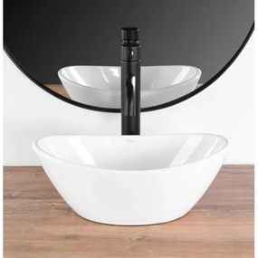 REA-U6803 - Lavabo da appoggio KATE 24,5x36,5 cm ceramica/bianco lucido