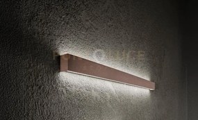 Applique in alluminio marrone metallizzato rummo led 20w 3000k cri...