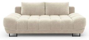 Divano letto a tre posti beige con rivestimento in velluto Cirrus - Windsor &amp; Co Sofas
