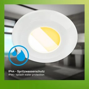 Briloner 7589036 - Set 3x LED dimmerabile da incasso per bagno KLIRA 3xLED/4,9W/230V IP44 bianco