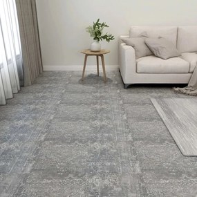 Listoni Pavimenti Autoadesivi 55 Pz Pvc 5,11 M² Grigio Cemento /
