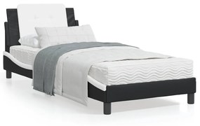 Giroletto con luci led nero e bianco 80x200 cm in similpelle