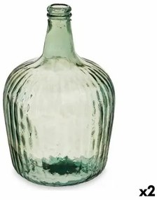Bottiglia Righe Decorazione champagne 22 x 37,5 x 22 cm (2 Unità)
