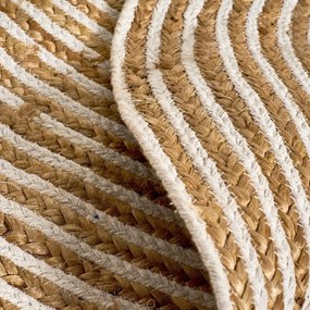 Tappeto rotondo in juta colore naturale ø 100 cm Natur - Casa Selección