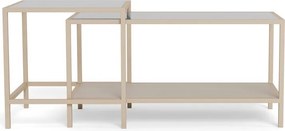 Set di tavolini da salotto grigi in acciaio 2 pz 50x90 cm Seaford – Actona