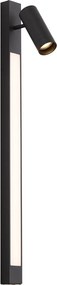 Faretto da parete intelligente nero orientabile incl. GU10 Wi-Fi - Jackle