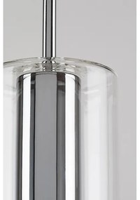 Rabalux 72048 - Lampadario a sospensione con filo ESTA 1xE27/40W/230V limpido/cromo