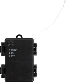 Faretto da terra natalizio al neon Pupazzo di neve bianco con LED, timer e IP44 - Fura