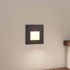 Arcchio Luci LED da incasso Vexi, 7,8 cm x cm, nero, CCT Vexi Arcchio, dimmerabile, Nero, Soggiorno / Sala da pranzo, Alluminio, Moderno, Faretto da incasso a parete