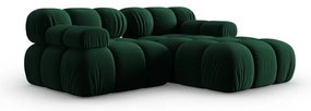 Divano angolare in velluto verde (angolo destro) Bellis - Micadoni Home