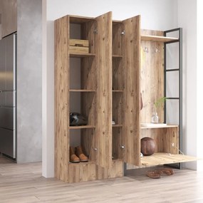 Set da ingresso in legno di pino in colore naturale Yvette - Kalune Design