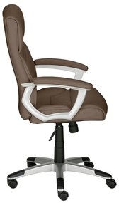 Sedia da ufficio in similpelle marrone Flori - Støraa