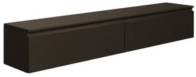 Mobile TV Sospeso 175 cm 2 Ante A Ribalta Nero Opaco Lume