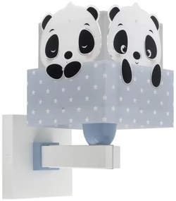 Dalber 63169T - Applique per bambini PANDA 1xE27/60W/230V blu
