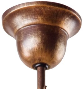 Brilagi - Lampadario a sospensione con supporto rigido LED ANTICO 1xE27/60W/230V patina di bronzo