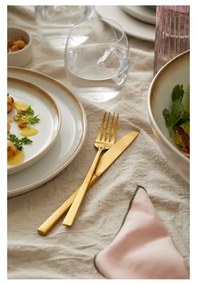 Posate color ottone in acciaio 16 pz Brass – Bitz