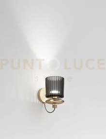 Tread applique a parete fume' trasparente oro satinato 3 l2213 led ...