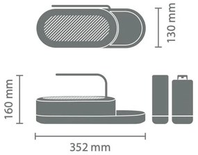 Supporto per detersivo grigio in plastica SinkStyle - Brabantia