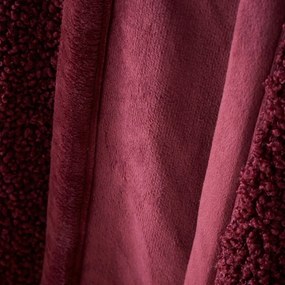 Coperta rossa in micropile 130x170 cm Velvet Boucle - Catherine Lansfield