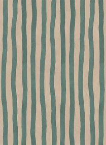 House of Hackney Carta da parati Artists Stripe - Euphorbia/ Alabaster