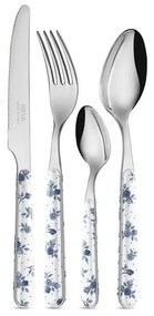 Set 24 Pezzi Posate Provenzali - Roses Blu