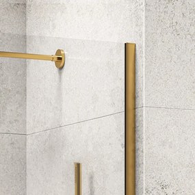 Box doccia walk in scorrevole 170 cm finitura oro | KNM4000W-G - KAMALU
