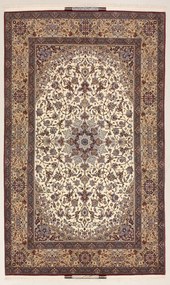 Isfahan Tappeto 150x250 (Iran) Annodato A Mano