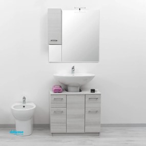 Mobile Bagno A Terra "Gaia" Da 70 Cm Composto Da Due Ante E Due Cassetti