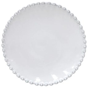 Piatto da pasticceria in gres bianco , ⌀ 17 cm Pearl - Costa Nova