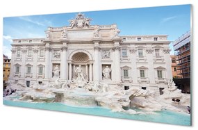 Quadro vetro acrilico Cattedrale della fontana di Roma 100x50 cm