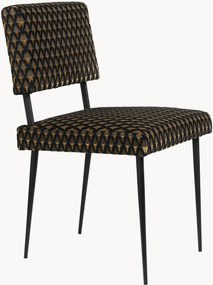 Sedia imbottita in velluto M-Chair