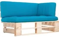 Divano Angolare da Giardino su Pallet Legno di Pino Impregnato cod mxl 55119