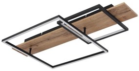 Globo 67289D1 - Plafoniera a LED VANNI, 24W/230V, marrone/nero