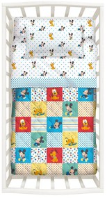 Copriletto Trapuntato Mickey patch Disney baby, in cotone