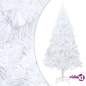 vidaXL Albero di Natale Artificiale con Rami Folti Bianco 180 cm PVC
