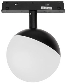 Sfera LED 7W Magnetica CCT Angolo 180° Nera Colore Bianco Variabile CCT