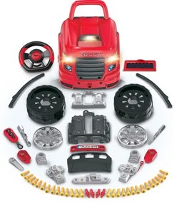 Autofficina per bambini 3xAAA + 1xCR2025 rosso